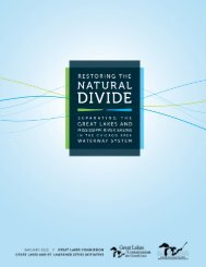 Restoring the Natural Divide - Great Lakes Commission