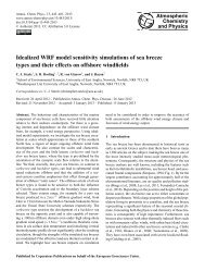 Idealized WRF model sensitivity simulations of sea breeze types and ...