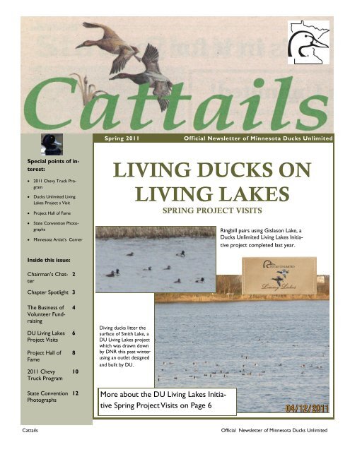 LIVING DUCKS ON LIVING LAKES - Ducks Unlimited