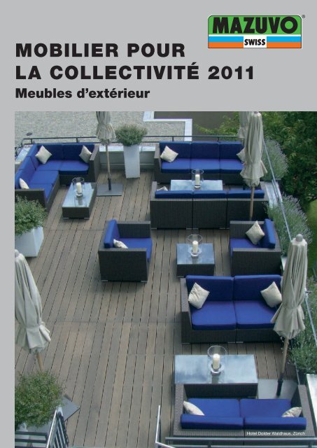 Mobilier pour la collectivité 2011 - Mazuvo