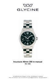 Incursore 46mm 200 m manual - Glycine Watch SA