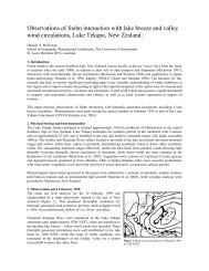 Observations of foehn interaction with lake breeze and valley wind ...