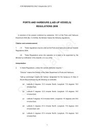 ports and harbours (laid-up vessels) regulations 2008 - Sabah Lawnet