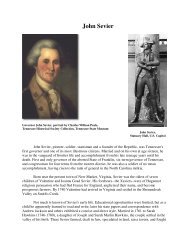 John Sevier - Teach American History