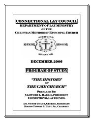 Connectional lay council - the Christian Methodist Episcopal Church