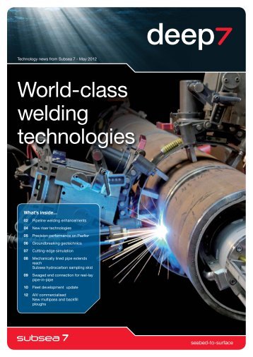 World-class welding technologies - Subsea 7