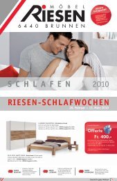 RIESEN-SCHLAFWOCHEN 26.Februar - Möbel Riesen