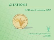 CITATIONS - Indian Council of Agricultural Research