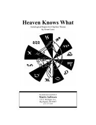 matrix astrology software free