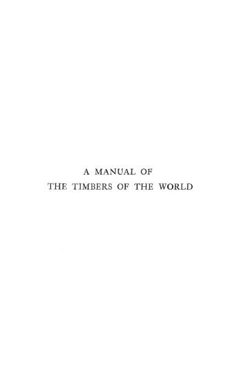 THE TIMBERS OF THE WORLD