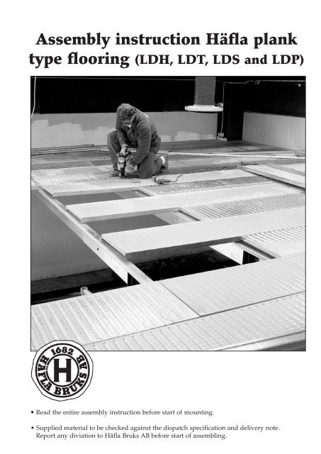 Assembly Instructions Plank type flooring - Häfla bruk AB