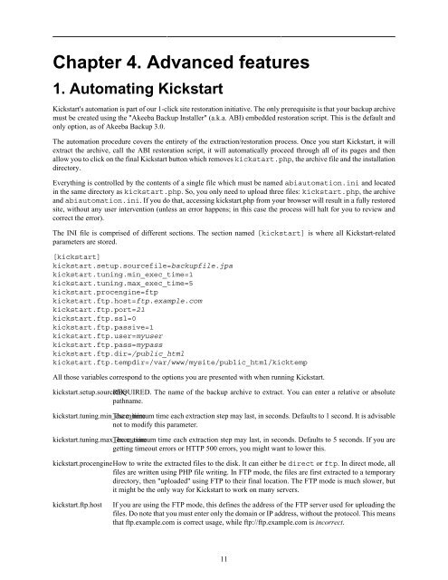 Akeeba Kickstart 3.0 User's Guide - JoomlaCode