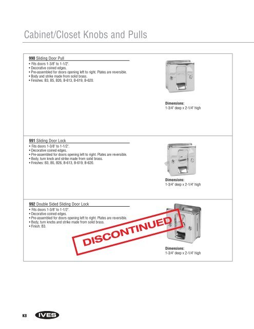 discontinued - Ives