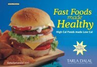Fast Foods made Healthy - Tarla Dalal