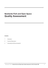 Newlands Parks & Open Space - Quality Assessment Report