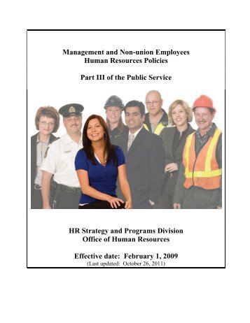 Part III of the Public Service - Government of New Brunswick