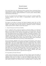 1 Research statement Mariassunta Giannetti My research ... - www2