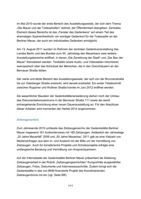 Bericht der Bundesregierung zum Stand der Aufarbeitung der SED- Diktatur