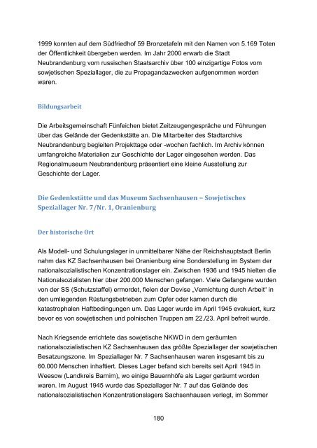 Bericht der Bundesregierung zum Stand der Aufarbeitung der SED- Diktatur