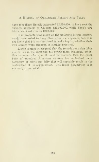 A History of Organized Felony and Folly - The Clarence Darrow ...