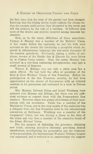 A History of Organized Felony and Folly - The Clarence Darrow ...