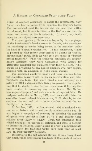 A History of Organized Felony and Folly - The Clarence Darrow ...