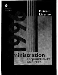driver license - DOT On-Line Publications - Department of ...