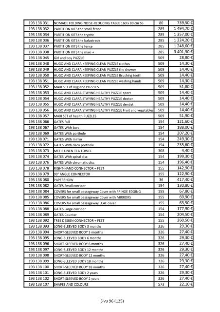 Oppien Oy hinnasto 1.4.2012-31.3.2013