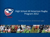 High School All American Rugby Program 2012 - powered by ...