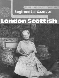 London Scottish Regimental Gazette - G (London Scottish)