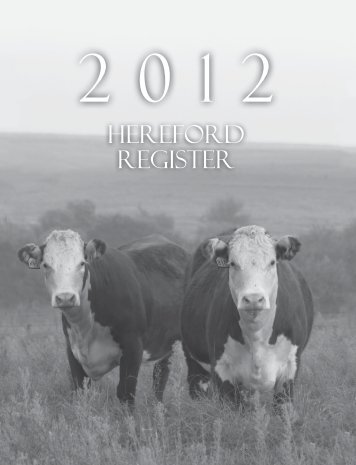 2012 Hereford Register - American Hereford Association