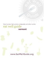 vermont - Eat Well Guide