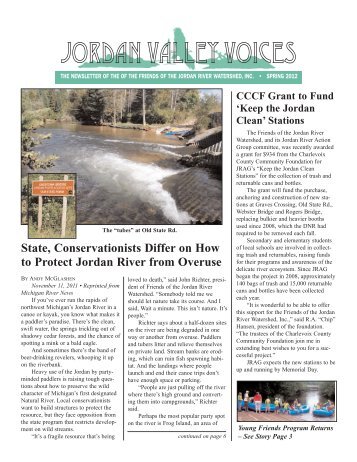 FOJ Newsletter - Spring 2012 - Friends of the Jordan River