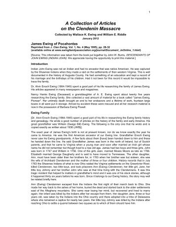 A Collection of Articles on the Clendenin Massacre - Ewing Family ...