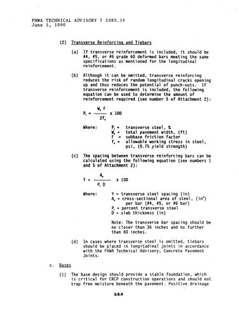 chapter 3 rigid pavement - DOT On-Line Publications - Department ...