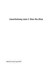 Ausarbeitung zur Jiu-Jitsu- Dan- Prüfung