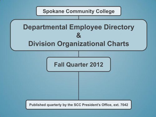 SCC Employee Directory & Org Charts - Spokane Community College