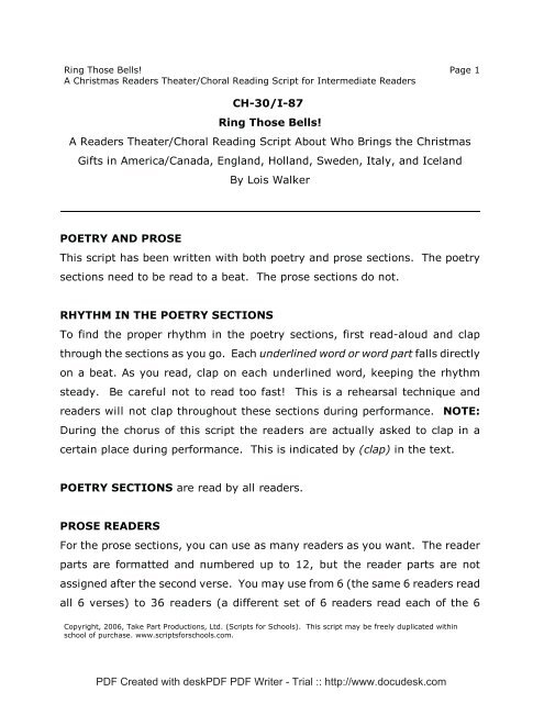 Sample Pages - Scripts for Schools
