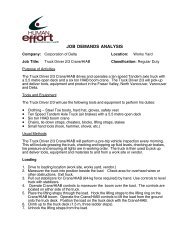 Physical Job Demands Analysis - Truck Driver 2 ... - Metro Vancouver