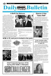 Daily Bulletin - American Contract Bridge League