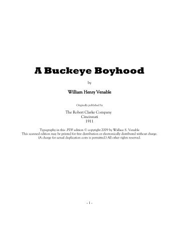 A Buckeye Boyhood - wallace-venable.name