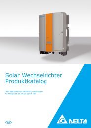 Solar Wechselrichter Produktkatalog - Solemio Solar