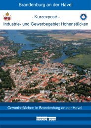 1. Industrie- und Gewerbegebiet Hohenstücken - Brandenburg an ...