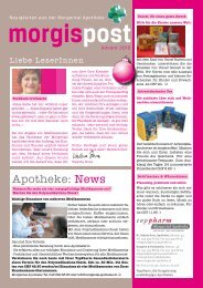 Liebe LeserInnen - TopPharm Morgental Apotheke, Drogerie und ...