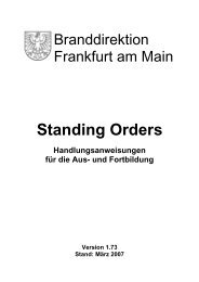 Standing Orders - Frankfurt am Main