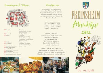 Altstadtfest 2012 - Stadt Freinsheim