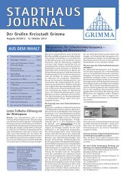 Stadthausjournal - Stadt Grimma