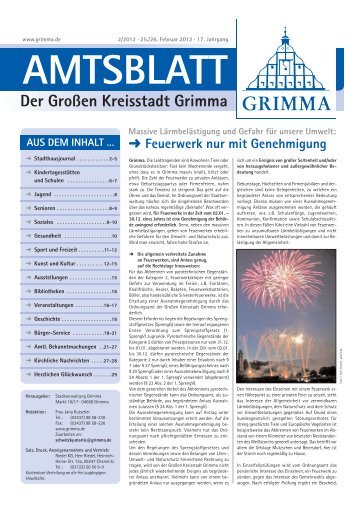 Der Großen Kreisstadt Grimma