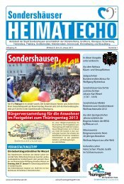 Ausgabe 01/2013 vom Mittwoch, dem 23. Januar - Sondershausen