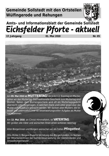 Mai 2010 - Gemeinde Sollstedt